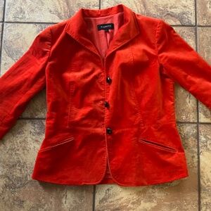 Talbots Red Fleet Blazer | Cotton Stretch | Size 6